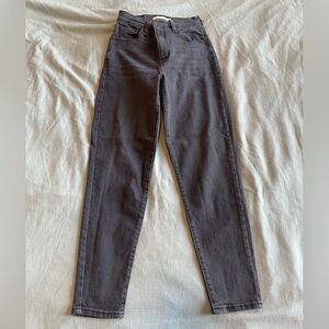Levi’s Charcoal Gray High Waisted Mom Jeans
